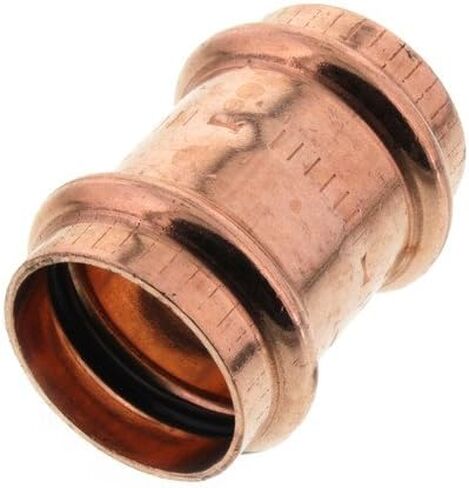 Viega 78057 ProPress Zero Lead Copper وصلة توصيل مع توقف 1 بوصة P x P، 5 عبوات in Kuwait