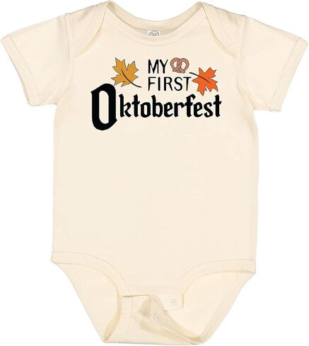 inktastic My First Oktoberfest with Fall Leaves Baby Bodysuit in Saudi Arabia