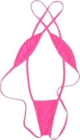 Women One Piece Criss Cross Swimsuit Sexy Monokini Swimwear Halter Lace Up Backless Cheeky Bikini in Saudi Arabia