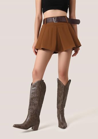 Black Cowboy Boots for Women Knee High - Women's Tall Embroidered Cowboy Boots Chunky Heel Pointed Toe Western Country Boots in Saudi Arabia