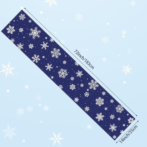 Black Christmas Table Runner, Winter Merry Christmas Table Runner for Christmas Party Holiday Kitchen Dining Table Decor, 14 x 72 Inch in Saudi Arabia