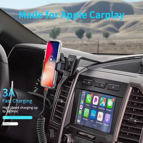 Coiled Lightning Cable for Car, 2 Pack iPhone CarPlay Cable Fast Charging, Coiled USB to Lightning Cord Compatible with iPhone 14 13 12 11 Pro Max Mini XR XS 8 7 Plus SE iPad iPod in Saudi Arabia