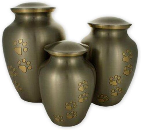 Pawsitive Reflection, Small Pet Urn, Slate/Pewter in Saudi Arabia