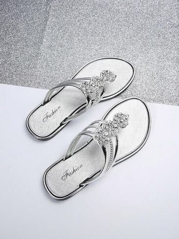 Floerns Women's Flat Sandals Flip Flop Sandals Summer Slip on Dressy Thong Sandal in Saudi Arabia