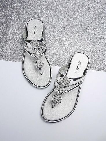 Floerns Women's Flat Sandals Flip Flop Sandals Summer Slip on Dressy Thong Sandal in Saudi Arabia