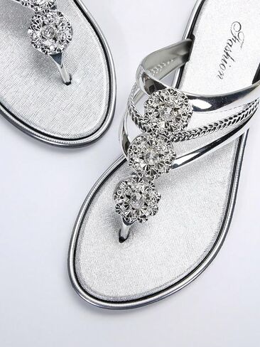 Floerns Women's Flat Sandals Flip Flop Sandals Summer Slip on Dressy Thong Sandal in Saudi Arabia