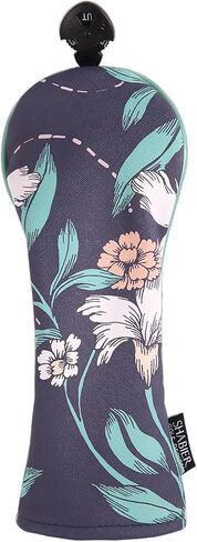 SHABIER Beautiful Floral Pattern Background Golf Head Cover for Head Club in Kuwait
