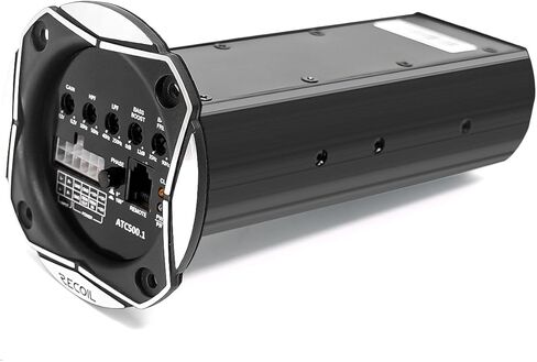 Recoil ATC500.1 MAX 1,000 Watts Class-D مضخم صوت أحادي الكتلة للسيارة، 2 أوم ثابت، صندوق مضخم صوت مناسب بشكل مباشر، مقبض جهير عن بعد متضمن in Kuwait