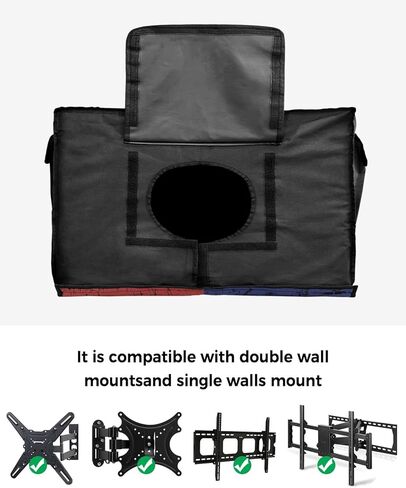غطاء تلفزيون خارجي للرابع من يوليو مقاس 43 بوصة، غلاف تلفزيون بعلم تكساس العتيق، أغطية تلفزيون العلم الأمريكي لعيد الاستقلال للعطلات الخارجية، واقي شاشة عرض التلفزيون مع جيب للتحكم عن بعد in Kuwait