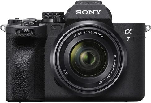 Sony a7 IV Mirrorless Camera with 28-70mm Lens ILCE-7M4K/B, 64GB Memory Card, Bag, Card Reader, Flex Tripod, Hand Strap, Memory Card Wallet, Cap Keeper, Cleaning Kit in Saudi Arabia