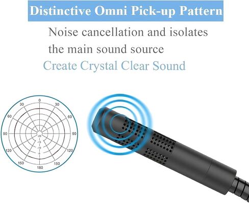 USB Mic, USB Gaming Mic, USB Microphone, Noise Cancellation Mic, Recording Mic for Laptop, Desktop Mac, Plug and Play, Black (Under 1000) in Saudi Arabia
