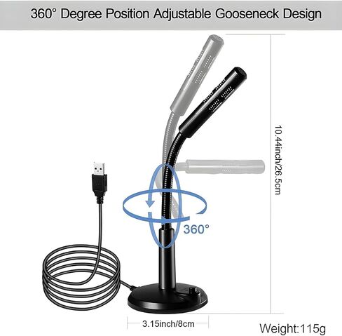 USB Mic, USB Gaming Mic, USB Microphone, Noise Cancellation Mic, Recording Mic for Laptop, Desktop Mac, Plug and Play, Black (Under 1000) in Saudi Arabia