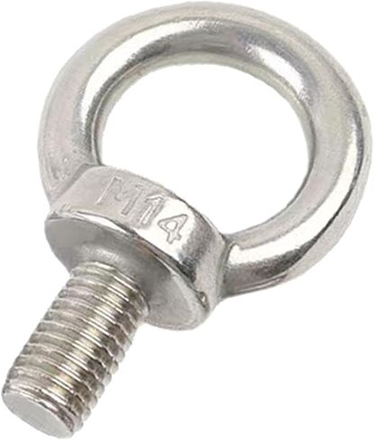 304 Stainless Steel M10Thread Machinery Shoulder Lifting Forged Eye Bolts (Pack of 5) in Saudi Arabia