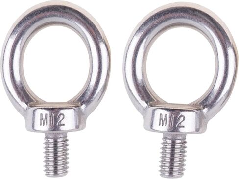 304 Stainless Steel M10Thread Machinery Shoulder Lifting Forged Eye Bolts (Pack of 5) in Saudi Arabia
