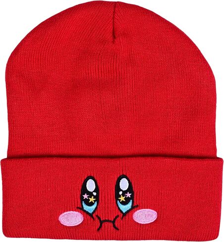 Kid-by Satin Lined Knit Beanie Cute Anime Hat with Embroidered Face, Acrylic with Silk Lining for Women & Men in Saudi Arabia
