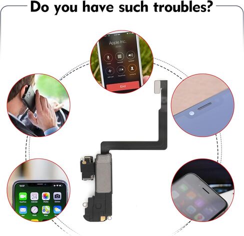 Earpiece Speaker Replacement for iPhone 11 Pro Max Ear Speaker Flex Cable Replacement for iPhone 11 Pro Max with Tool in Kuwait