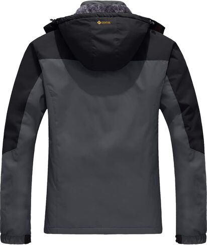 GEMYSE Men's Waterproof Ski Snow Jacket Insulated Winter Windproof Fleece Jacket with Hood in Kuwait