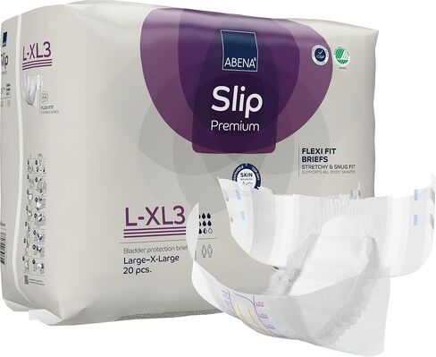ملابس داخلية سهلة الارتداء من Abena Slip Flexi-Fit Premium، المستوى 3، (متوسط ​​إلى كبير جدًا)، متوسط/كبير، 92 قطعة in Kuwait