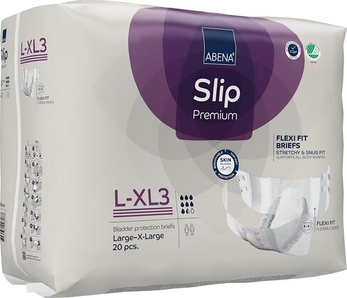 ملابس داخلية سهلة الارتداء من Abena Slip Flexi-Fit Premium، المستوى 3، (متوسط ​​إلى كبير جدًا)، متوسط/كبير، 92 قطعة in Kuwait