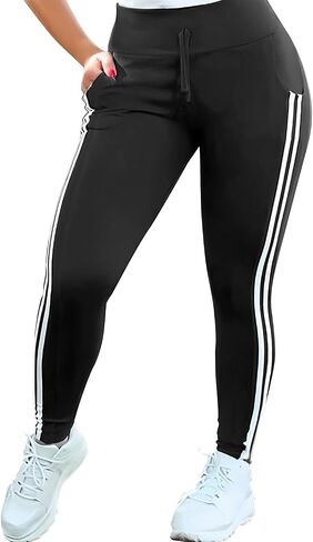 PINSV Women's Joggers Pants Running Sweatpants Athletic Workout Yoga Leggings with Pockets in Saudi Arabia