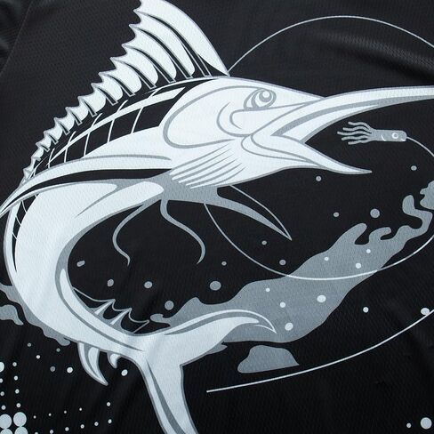Fishing Shirts for Men,Long Sleeve Fish T-Shirt Sun Protection Outdoor Clothing Tee Funny Gift Breathable Tops S-3XL in Saudi Arabia