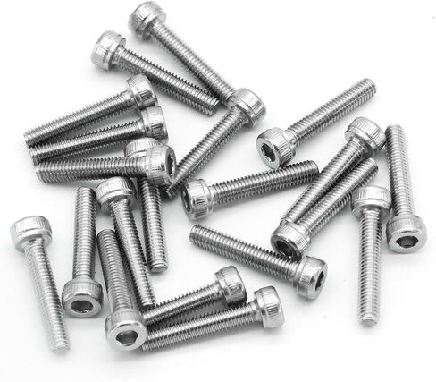 100pcs M2x20mm Stainless Steel Socket Head Cap Machine Screw Bolts 304 Stainless in Kuwait