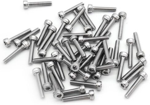 100pcs M2x20mm Stainless Steel Socket Head Cap Machine Screw Bolts 304 Stainless in Kuwait
