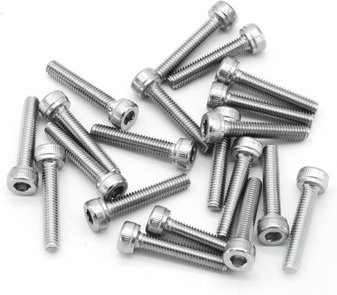 100pcs M2x20mm Stainless Steel Socket Head Cap Machine Screw Bolts 304 Stainless in Kuwait