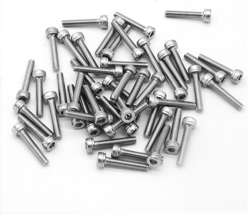 100pcs M2x20mm Stainless Steel Socket Head Cap Machine Screw Bolts 304 Stainless in Kuwait