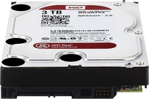 محرك الأقراص الصلبة WD Red 3 تيرابايت NAS - 5400 دورة في الدقيقة فئة SATA 6 جيجابايت/ثانية وذاكرة تخزين مؤقت 64 ميجابايت 3.5 بوصة - WD30EFRX (متجدد) in Saudi Arabia
