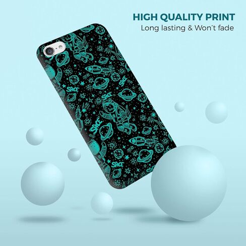 Glisten iPod Touch 7th / 6th / 5th Generation Case - Galaxy Space Cat Design Printed Sleek, Slim Fit & Cute Plastic Hard Snap on Designer Back Case for iPod Touch 7th / 6th / 5th Gen. in Kuwait