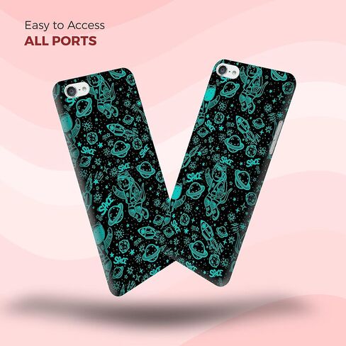 Glisten iPod Touch 7th / 6th / 5th Generation Case - Galaxy Space Cat Design Printed Sleek, Slim Fit & Cute Plastic Hard Snap on Designer Back Case for iPod Touch 7th / 6th / 5th Gen. in Kuwait