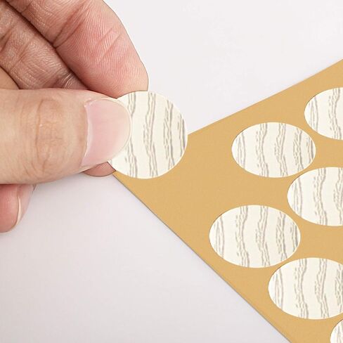 Aopin Screw Hole Stickers PVC Covers Self Adhesive, 21mm Decorative Stickers Screws Covers Caps Great for Wooden Furniture Wardrobe Cabinet Shelf Desk Plate 1 Sheet, PC-283 Light Maple in Kuwait