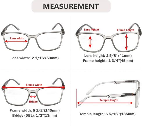 Eyekepper Reading Glasses Large Frame Square Readers Spring Hinges Men Women Champagne +3.00 in Saudi Arabia