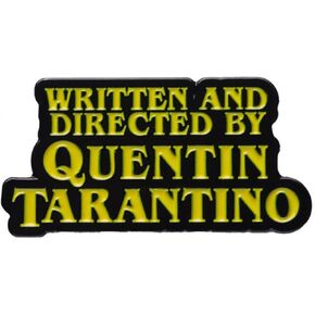Written and Directed By Quentin Tarantino Brooch Revenge Movie Enamel Pin Film Awesome Present Lapel Backpack Badge for Fans in Kuwait