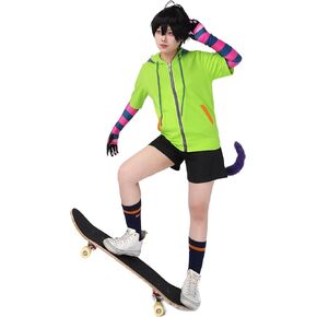 C-ZOFEK US Size Women's Cosplay Costume Outfit Hoodie Sweatshirt With Tail