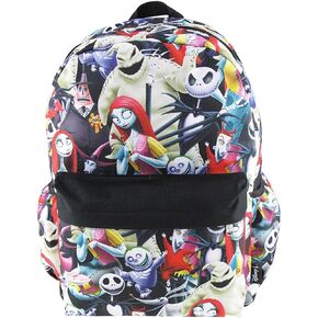 Disney's Nightmare Before Christmas 16 inch All Over Print Deluxe Backpack With Laptop Compartment