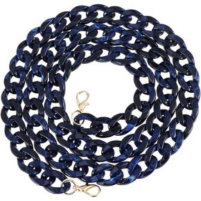 Healifty Acrylic Bag Strap Ladies Bag Chain Shoulder Cross Body Bag Handbag Purse Replacement Chain Strap 100cm (Black)