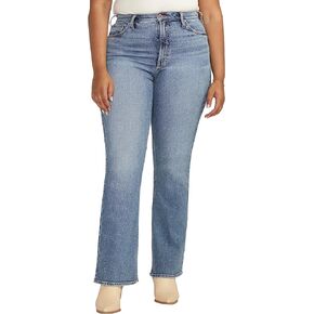 Silver Jeans Co. Women's Plus Size 90s Vintage High Rise Bootcut Jeans