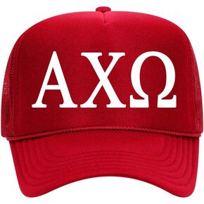 Alpha Chi Omega Sorority Trucker Hat - A Chi O Baseball Cap - Alpha Chi Omega Pledge Gifts