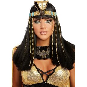 Dreamgirl Womens Cleopatra Headpiece, Egyptian Headpiece Halloween Costume Accessory