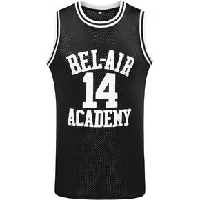 MESOSPERO #14 The Fresh Prince of Bel Air #25 Carlton Banks Basketball Jersey,90s Hip Hop Clothes for Party Men