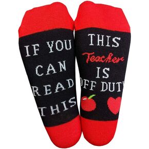 If You Can Read This This Socks For Women Nurse Or Teacher Off Duty Gift Socks 
