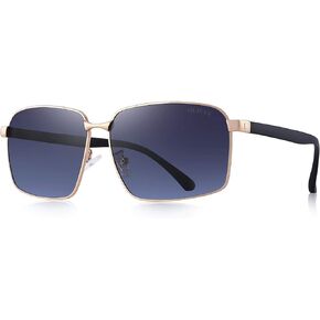 Polarized Mens Sunglasses HD Lens Metal Frame Driving Shades