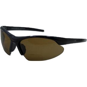 Blazin' Mawi Wrap Around Bifocal Reading Sunglasses - Semi-rimless, Browline Frame - Polarized Lens in Kuwait