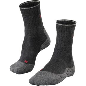 FALKE Women's TK2 Explore Wool Silk Hiking Socks, Mid Calf, Medium Padding, Breathable Quick Dry, Wool Silk, 1 Pair