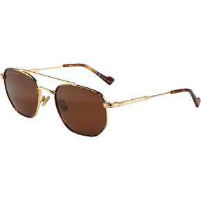 ZENOTTIC Retro Hexagon Polarized Sunglasses for Men Women-Vintage Fashion Double Bridge Metal Frame UV400 Protection Shades