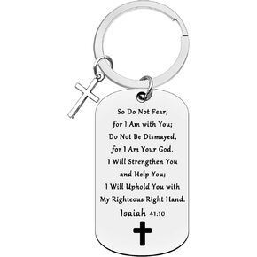 Xiahuyu Christian Gifts for Women Men Bible Verse Keychain Baptism Gifts Communion Gifts Christmas Birthday Encouragement Gifts Inspirational Religious Gifts for Friends Family Kids