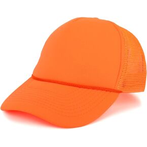 Armycrew Neon High Visibility 5 Panel Foam Front Trucker Mesh Back Baseball Cap