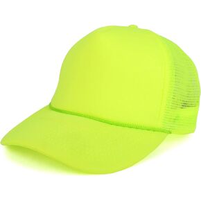 Armycrew Neon High Visibility 5 Panel Foam Front Trucker Mesh Back Baseball Cap